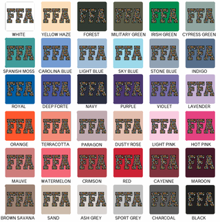 Colorful Cheetah Words - Choose Your Saying – Crewneck