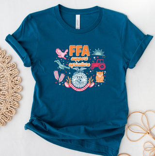 FFA Support Agriculture Symbols- Bella Canvas T-Shirt