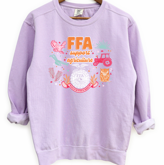 FFA Support Agriculture Symbols– Crewneck