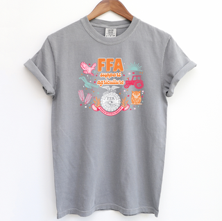 FFA Support Agriculture Symbols– Comfort Colors T-Shirt