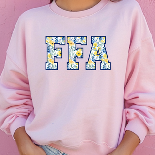 FFA Watercolor Floral– Crewneck