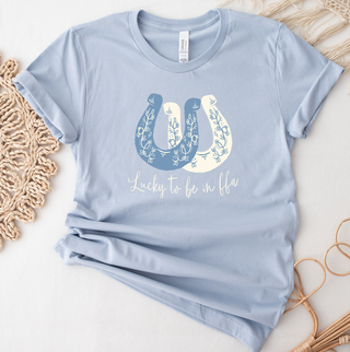 Lucky To Be In FFA Horseshoe- Bella Canvas T-Shirt