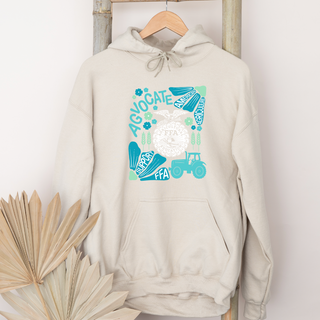 Support FFA Floral Blue– Hoodie