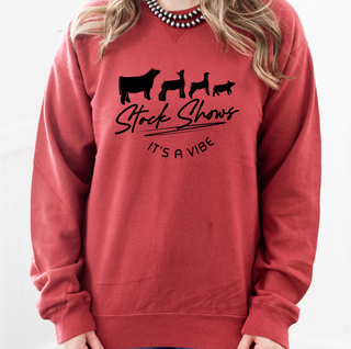 Stock Shows It's A Vibe– Crewneck