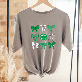 4-H Bow Clover– Comfort Colors T-Shirt