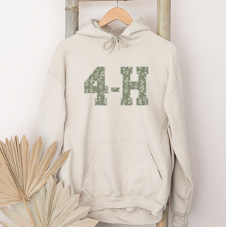 4-H Green Floral– Hoodie