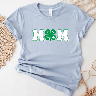 4-H Mom Clover- Bella Canvas T-Shirt