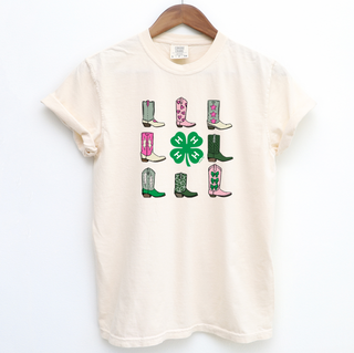 4-H Clover Boot– Comfort Colors T-Shirt