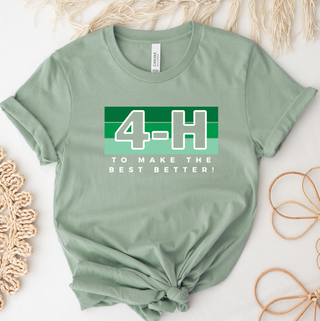 4-H Colorblock- Bella Canvas T-Shirt