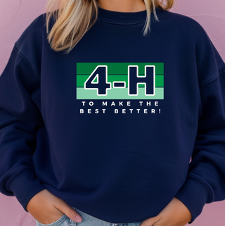 4-H Colorblock– Crewneck