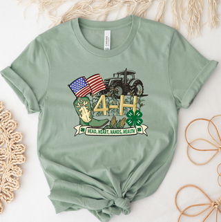 4-H Tractor- Bella Canvas T-Shirt