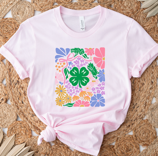 Spring Floral 4-H- Bella Canvas T-Shirt