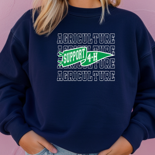 Support 4-H Pennant– Crewneck