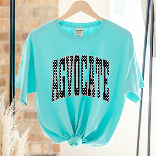 Black and White AGvocate Polka Dot– Comfort Colors T-Shirt