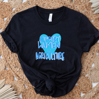 Blue Heart Support Women In Ag- Bella Canvas T-Shirt