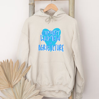 Blue Heart Support Women In Ag– Hoodie