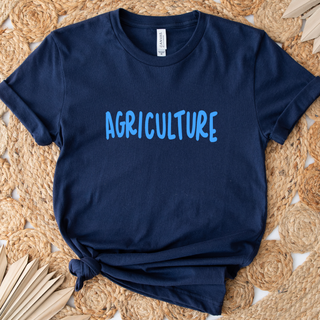 Blue Agriculture Heart Front- Bella Canvas T-Shirt