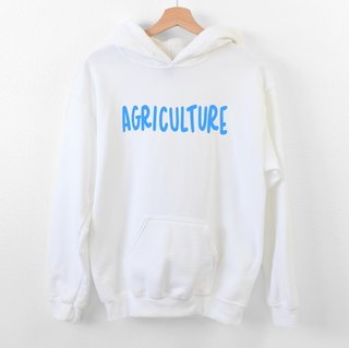 Blue Agriculture Heart Front– Hoodie