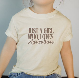 Just A Girl Who Loves Agriculture Brown– Infant/Toddler/Youth