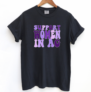 Purple Support Women In AG– Comfort Colors T-Shirt