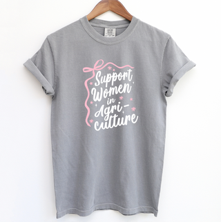 Script Bow Support Women In Agriculture– Comfort Colors T-Shirt
