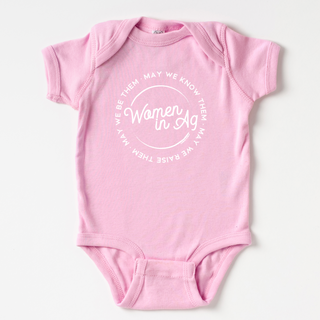 Women In Ag Circle White Ink– Infant/Toddler/Youth