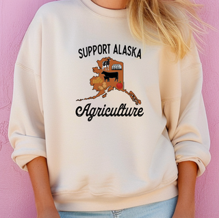 Support Alaska Agriculture– Crewneck
