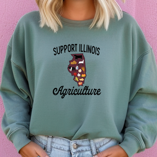 Support Illinois Agriculture– Crewneck