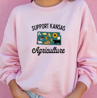 Support Kansas Agriculture– Crewneck