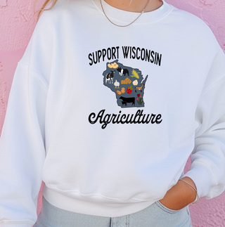 Support Wisconsin Agriculture– Crewneck