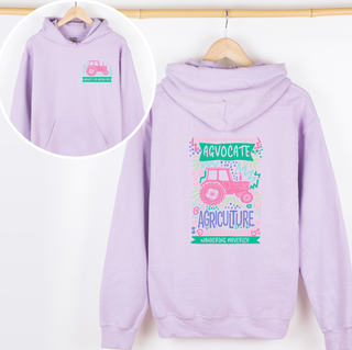 Agvocate Tractor Sketch– Hoodie - Front & Back!