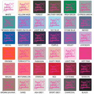 Proud To Be A Woman In Agriculture Bow– Crewneck - Front & Back!