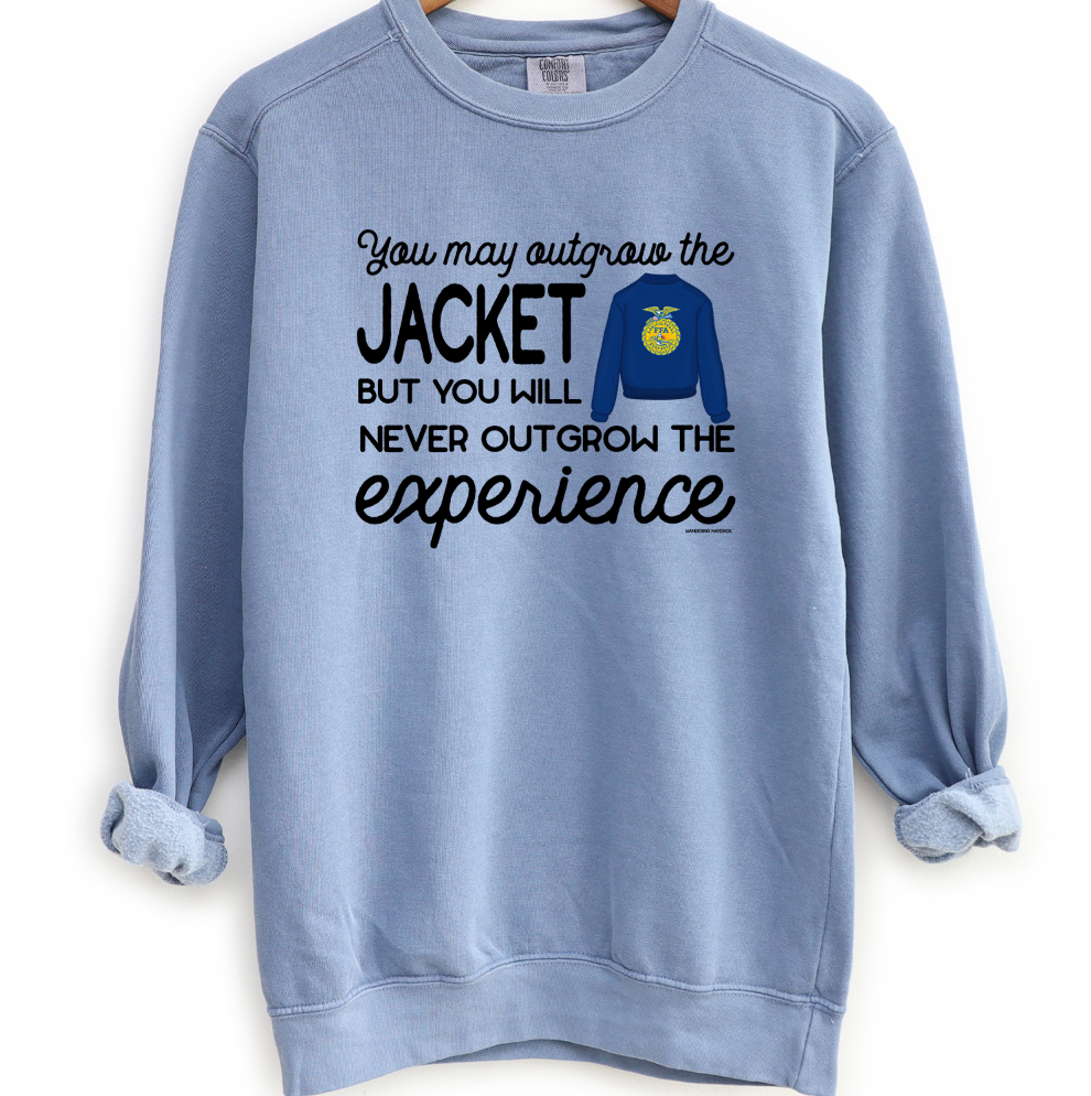 Never Outgrow The Experience Crewneck (S-3XL) - Multiple Colors!