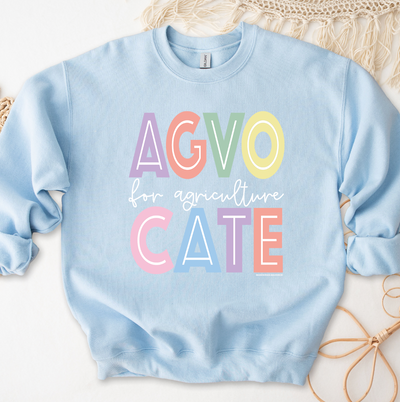 Pastel Lines Agvocate for Agriculture Crewneck (S-3XL) - Multiple Colors!