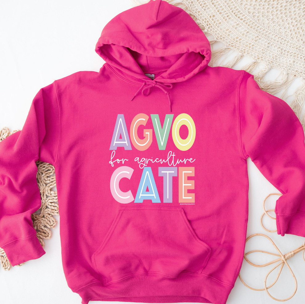 Pastel Lines Agvocate For Agriculture Hoodie (S-3XL) Unisex - Multiple Colors!