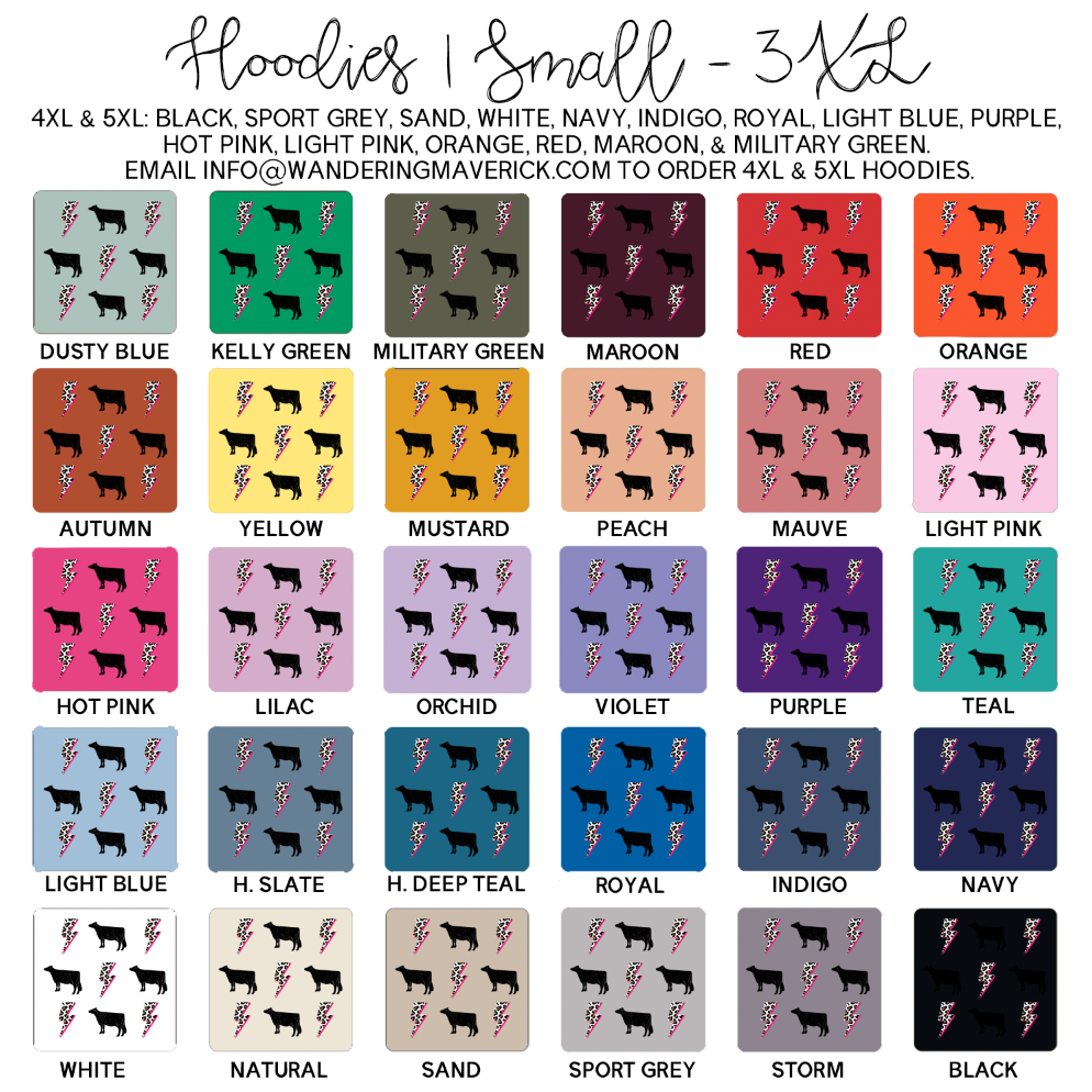 Bolt Dairy Hoodie (S-3XL) Unisex - Multiple Colors!