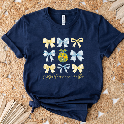 Support Women in FFA Bow T-Shirt (XS-4XL) - Multiple Colors!