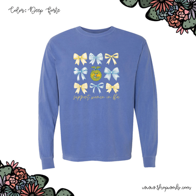 Support Women in FFA Bow LONG SLEEVE T-Shirt (S-3XL) - Multiple Colors!