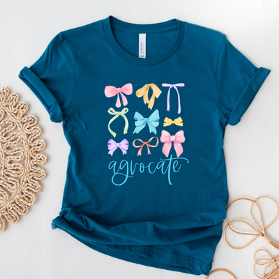 Agvocate Multicolor Bow T-Shirt (XS-4XL) - Multiple Colors!