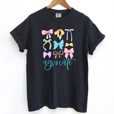 Agvocate Multicolor Bow ComfortWash/ComfortColor T-Shirt (S-4XL) - Multiple Colors!