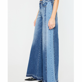 Split Denim Wide Leg