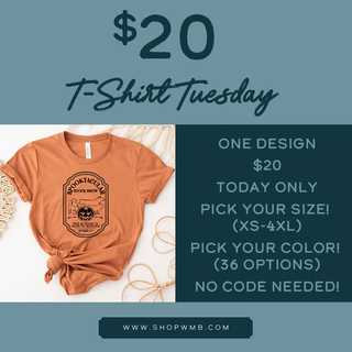 $20 TSHIRT TUESDAY - SPOOKY STOCK SHOW -  Bella Canvas T-Shirt