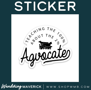 Teaching the 100% About the 2%- Vinyl Sticker