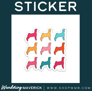 Colorful Goats- Vinyl Sticker
