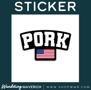Pork Flag- Vinyl Sticker