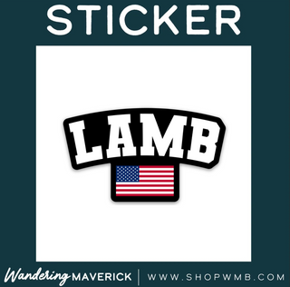 Lamb Flag- Vinyl Sticker