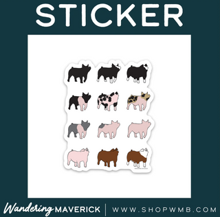 Pig Breeds- Vinyl Sticker