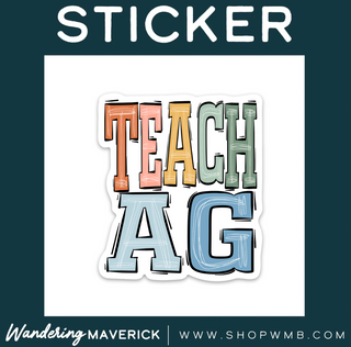 Boho Teach AG- Vinyl Sticker