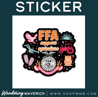 FFA Support Agriculture Symbols- Vinyl Sticker