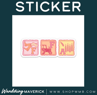 FFA Sunset Stamp- Vinyl Sticker